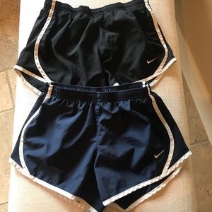2 Pair of Nike Tempo Shorts Junior Size M